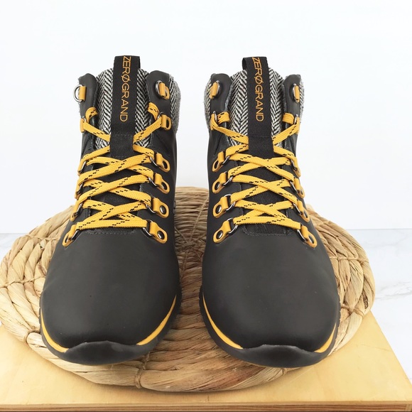 Cole Haan ZeroGrand Hiking Boot Black Leather 11B - Picture 4 of 10